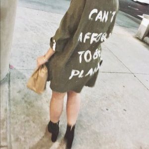 ZARA cant afford to be plain jacket shirt/dress S